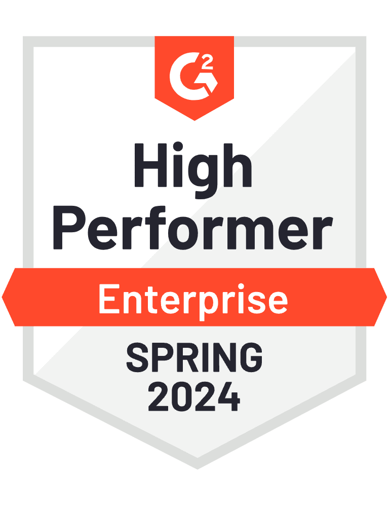 G2 High Performer, Enterprise, Spring 2024