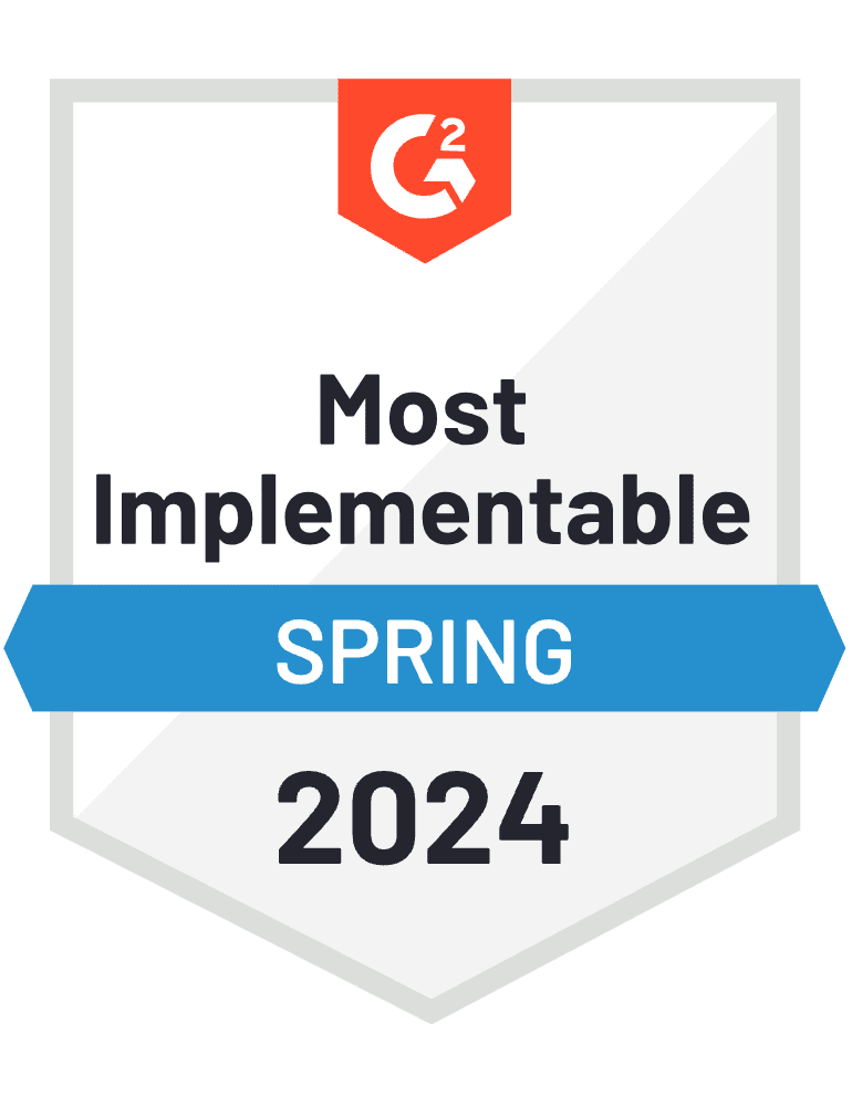 G2 Most Implementable, Spring 2024